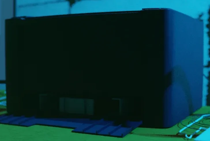 Funtenna research thumbnail showing a green enclosure