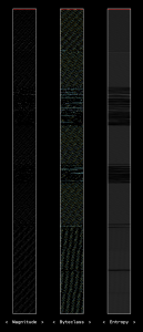 OFRAK minimap in dark mode showing the unhighlighted binary