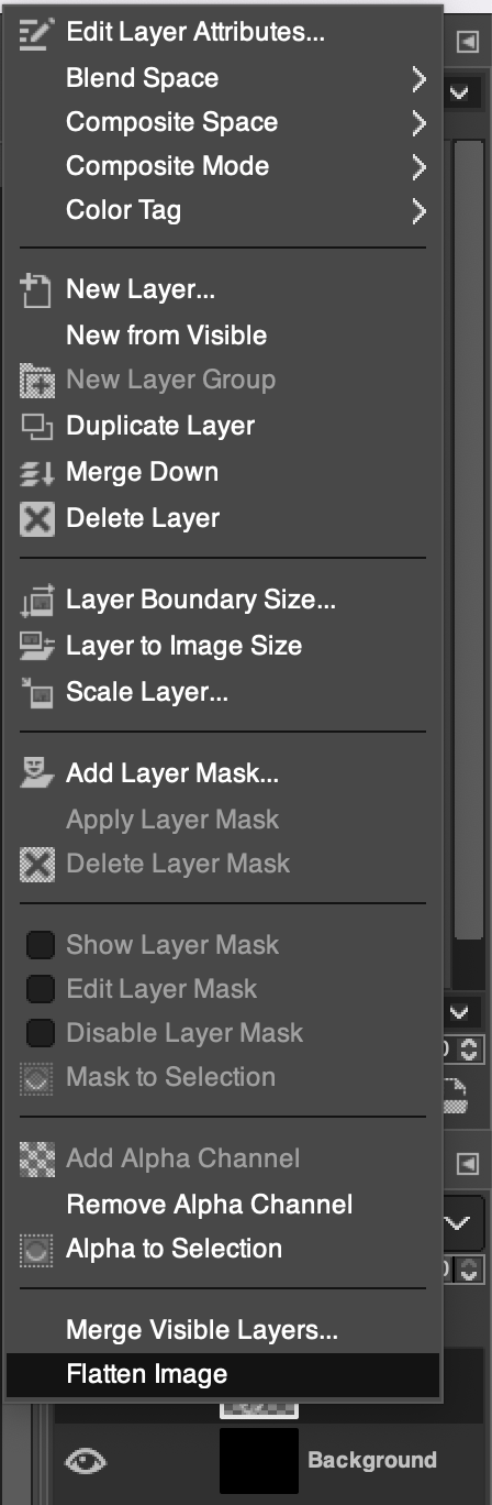 Image editor export dialog for the badge bitmap